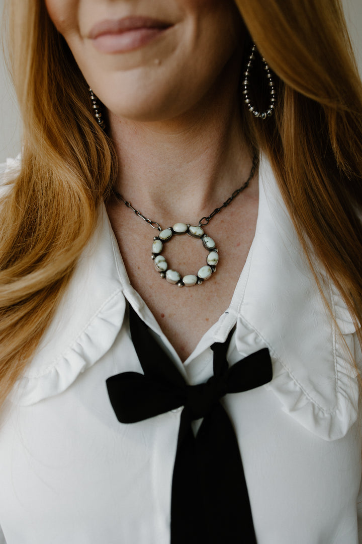 Peter Pan Collar Bow Tie Blouse