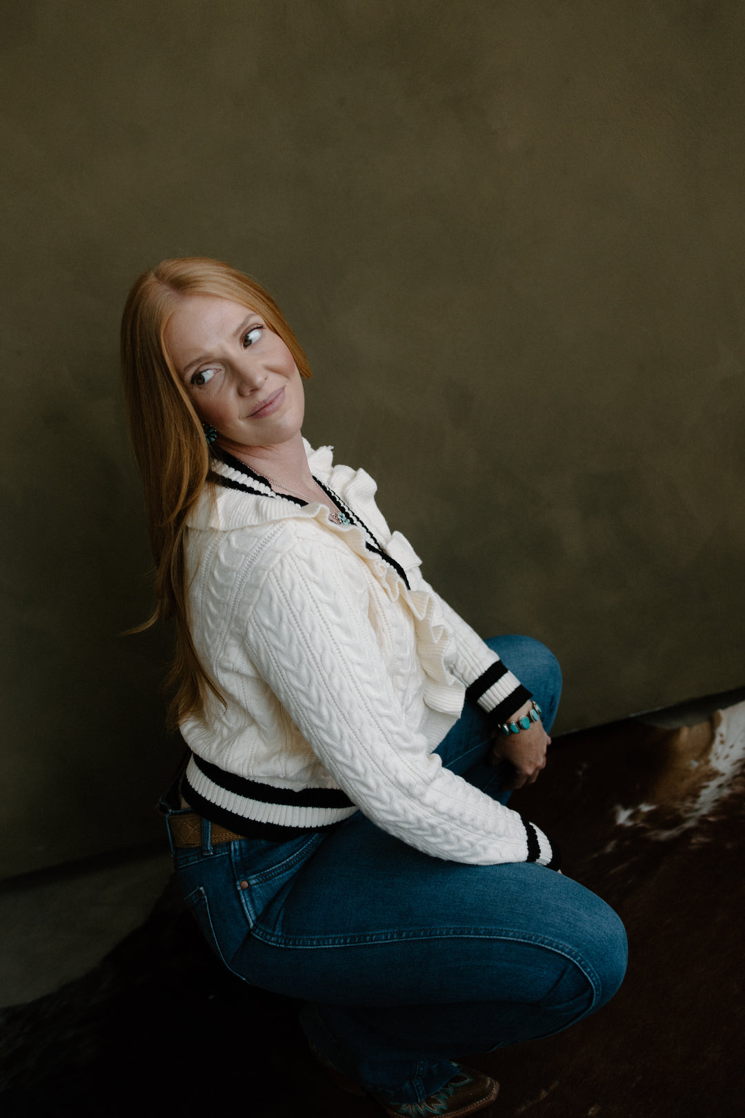 Frill Twist Cardigan