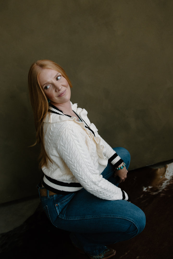 Frill Twist Cardigan