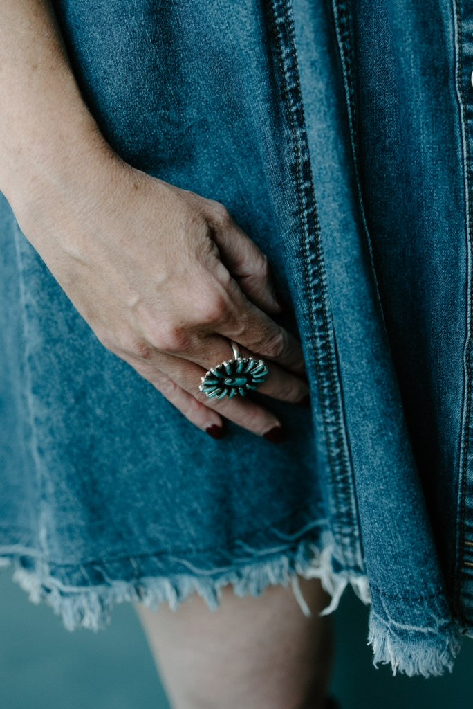 Belted Denim Shirt Dress