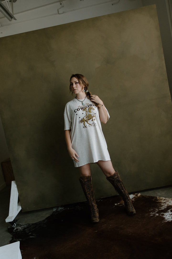 Saddle Up Cowgirl T-Shirt Dress