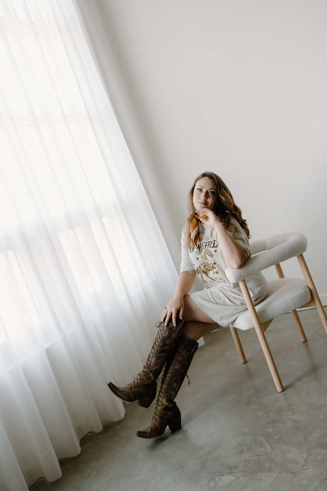 Saddle Up Cowgirl T-Shirt Dress