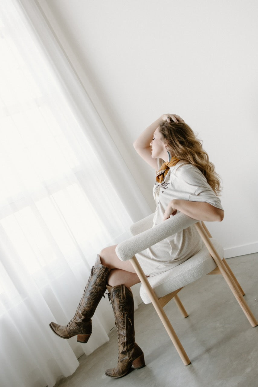 Saddle Up Cowgirl T-Shirt Dress