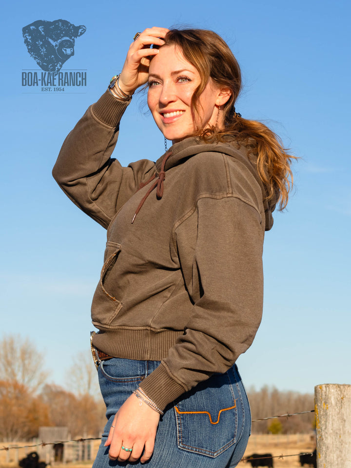 BKR Half Zip Hoodie - Soft Brown