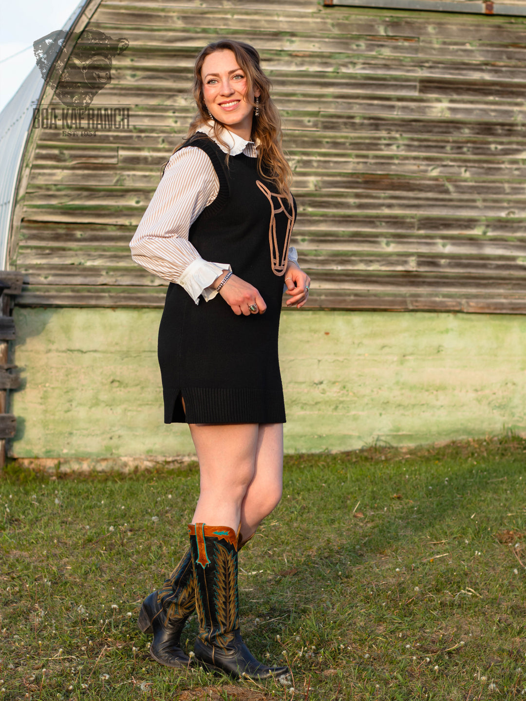RH Horse Head Sweater Dress