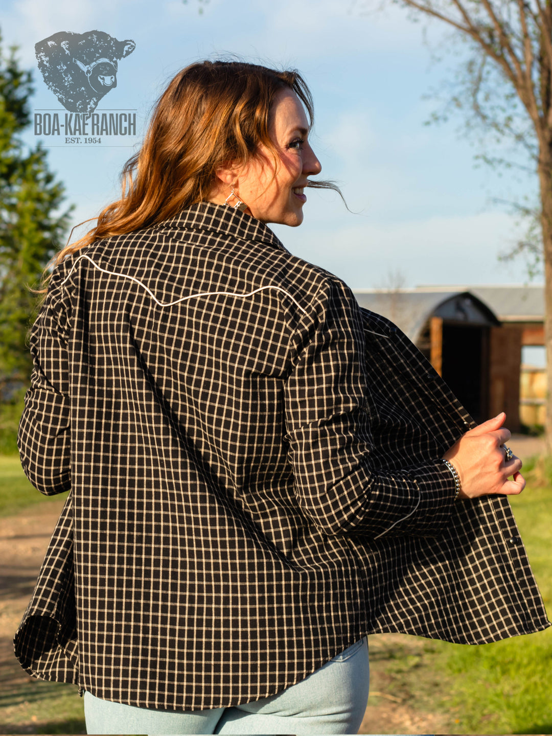 RH Plaid Pearl Snap