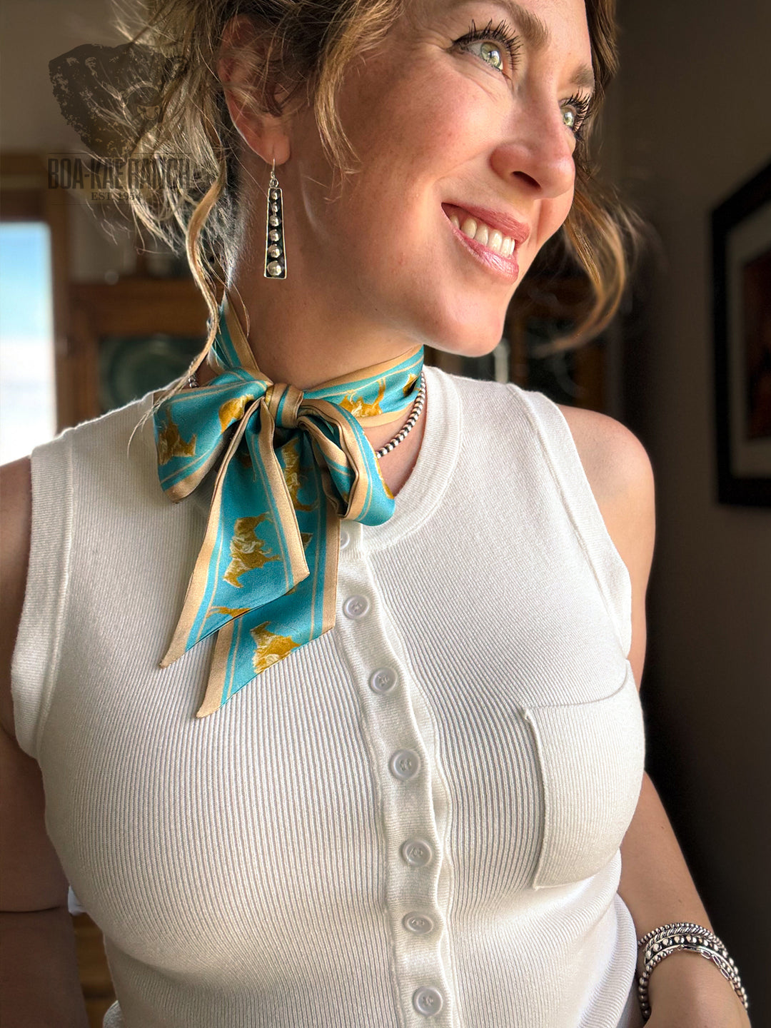 Renee Gould Art Twilly - Blue Flores La Due