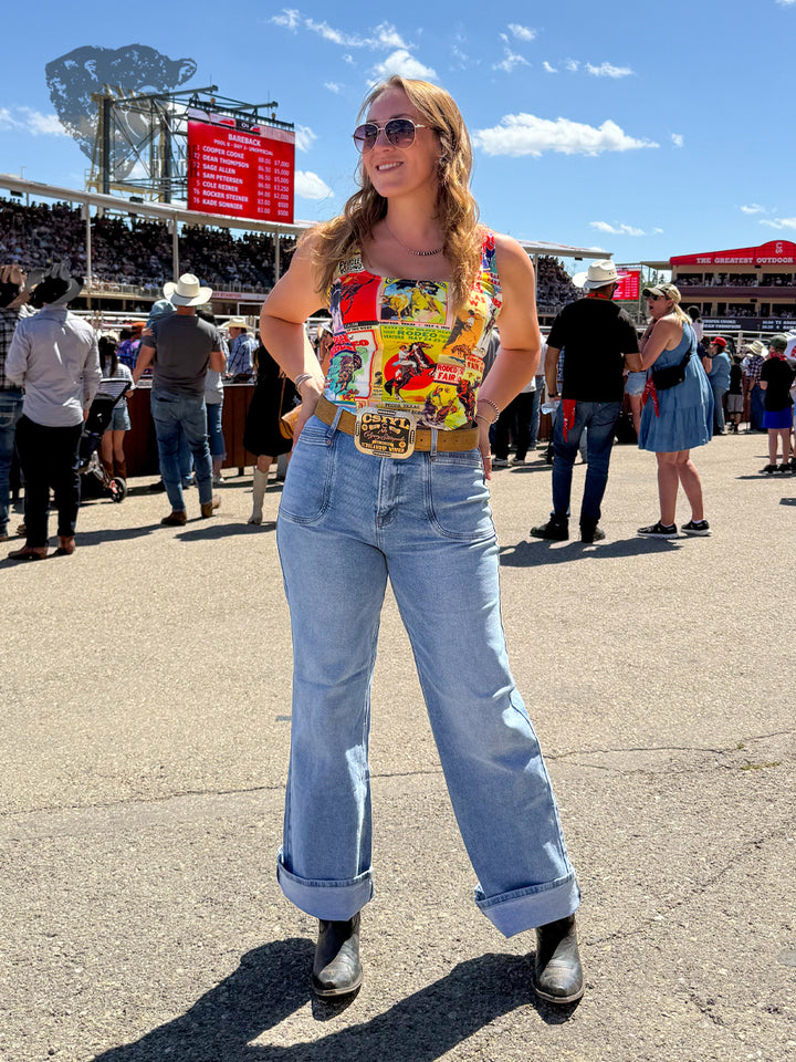 Poster Print Corset Top