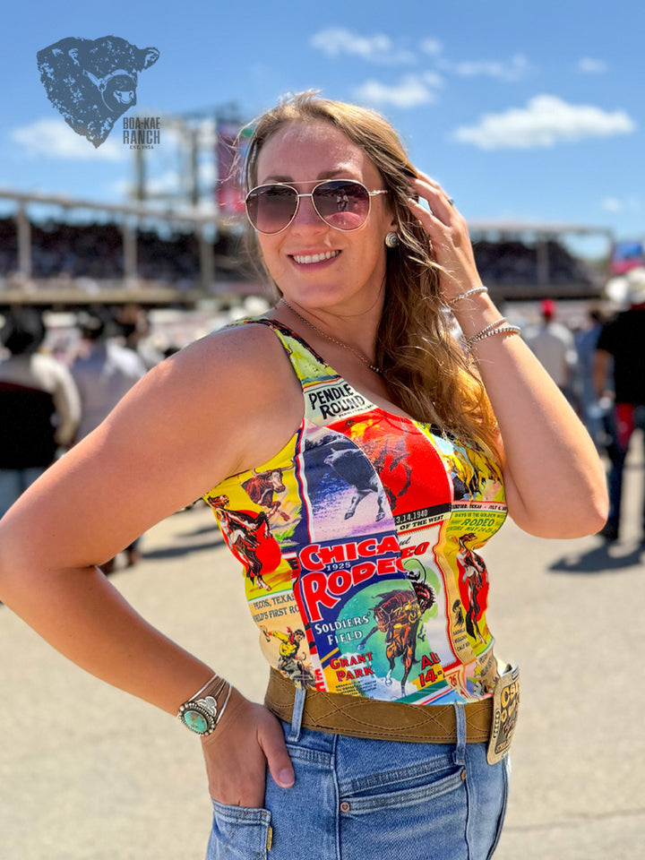 Poster Print Corset Top