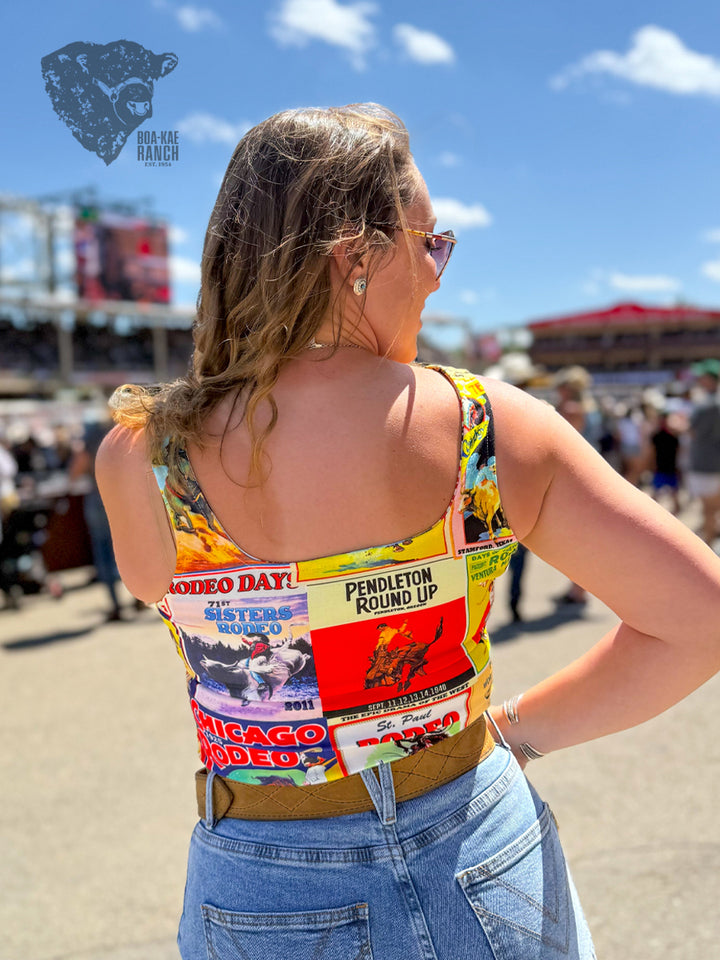 Poster Print Corset Top