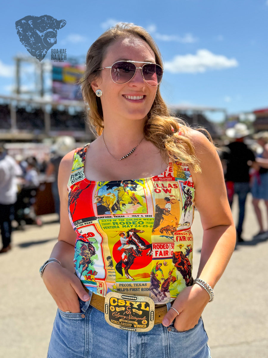 Poster Print Corset Top