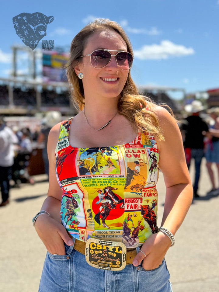 Poster Print Corset Top