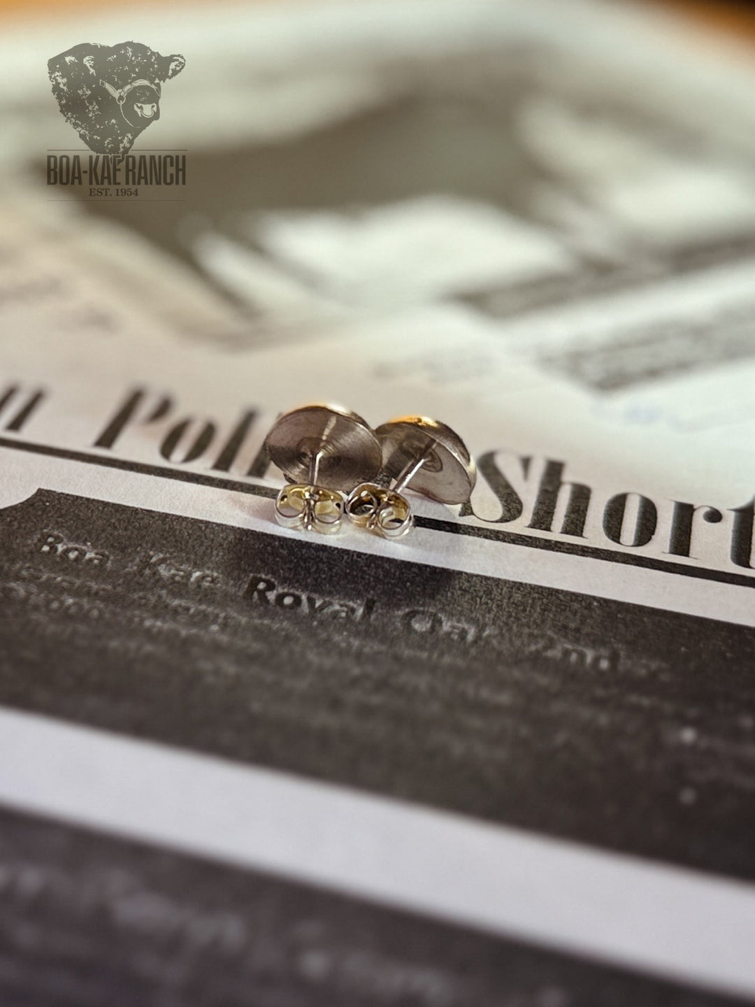 Tiny Stamped Dome Earrings