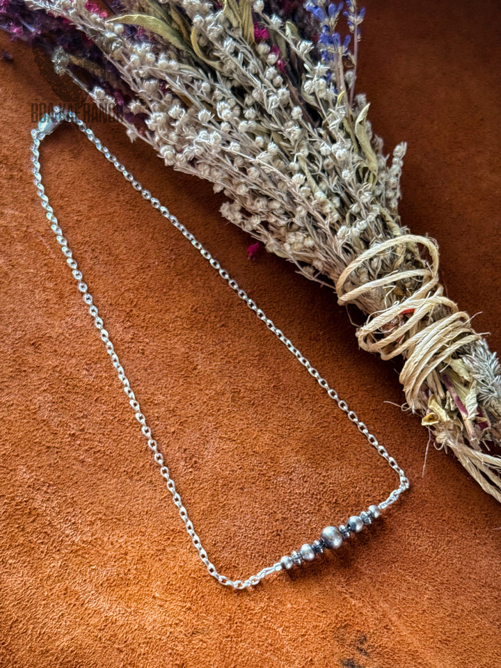 Navajo Pearl Bar Necklace