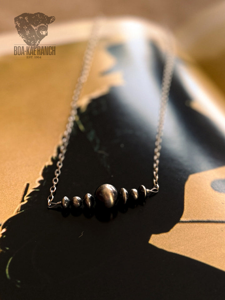 Navajo Pearl Bar Necklace - A