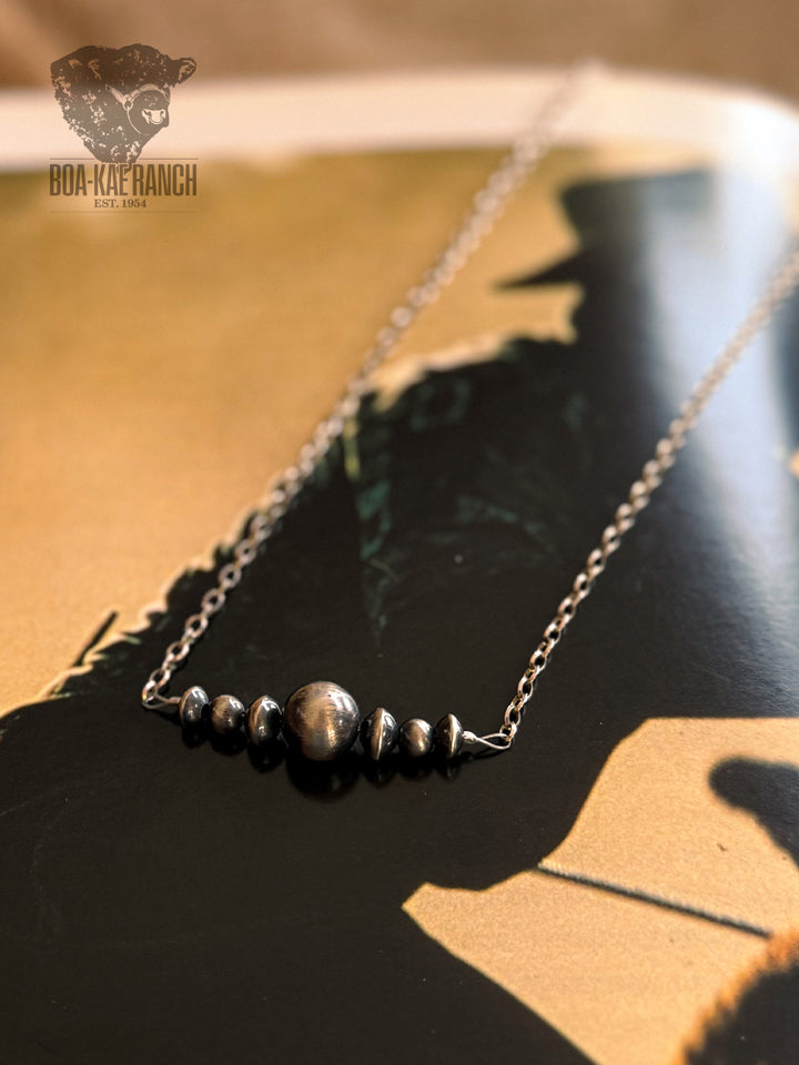 Navajo Pearl Bar Necklace - A