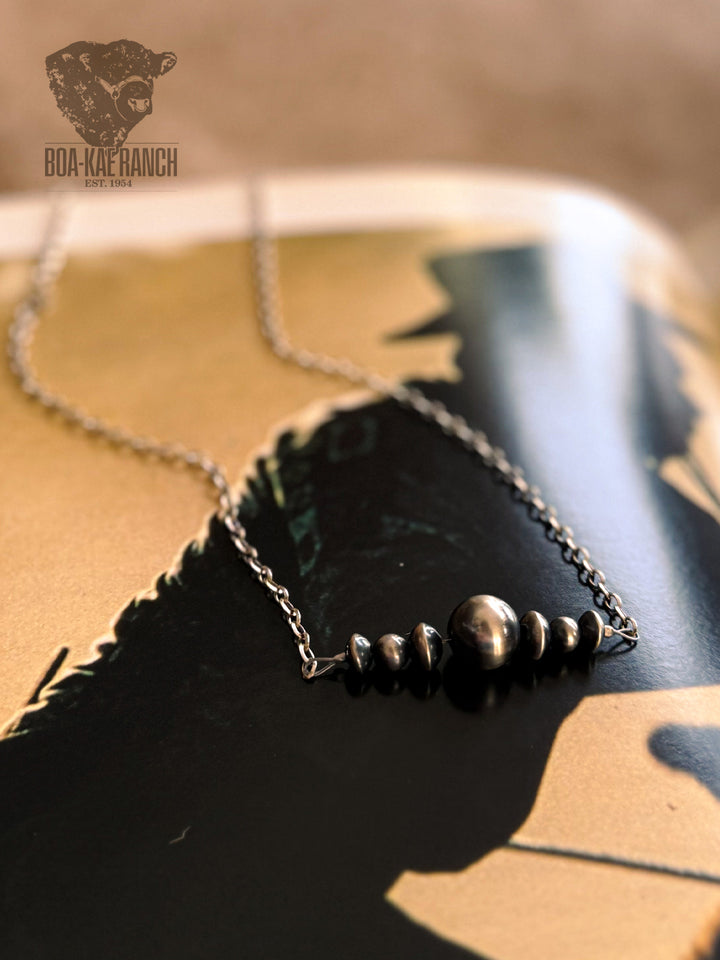 Navajo Pearl Bar Necklace - A