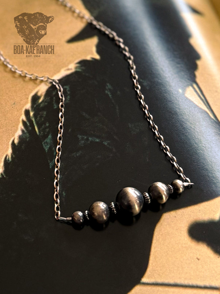 Navajo Pearl Bar Necklace - B