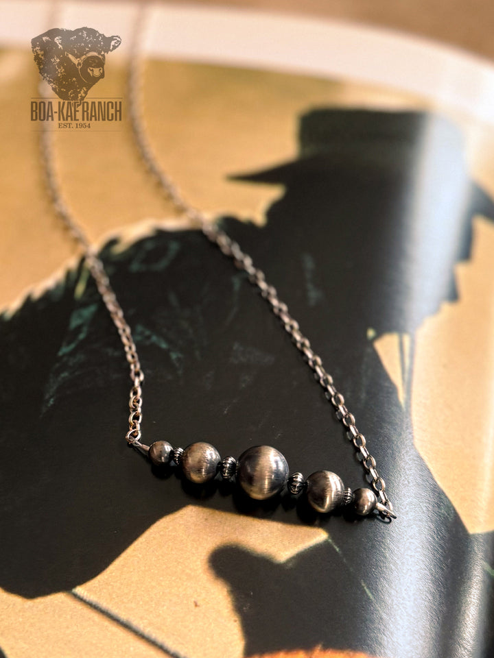 Navajo Pearl Bar Necklace - B