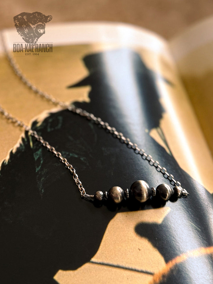 Navajo Pearl Bar Necklace - B