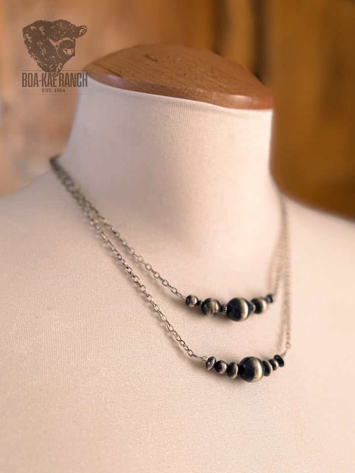 Navajo Pearl Bar Necklace - B