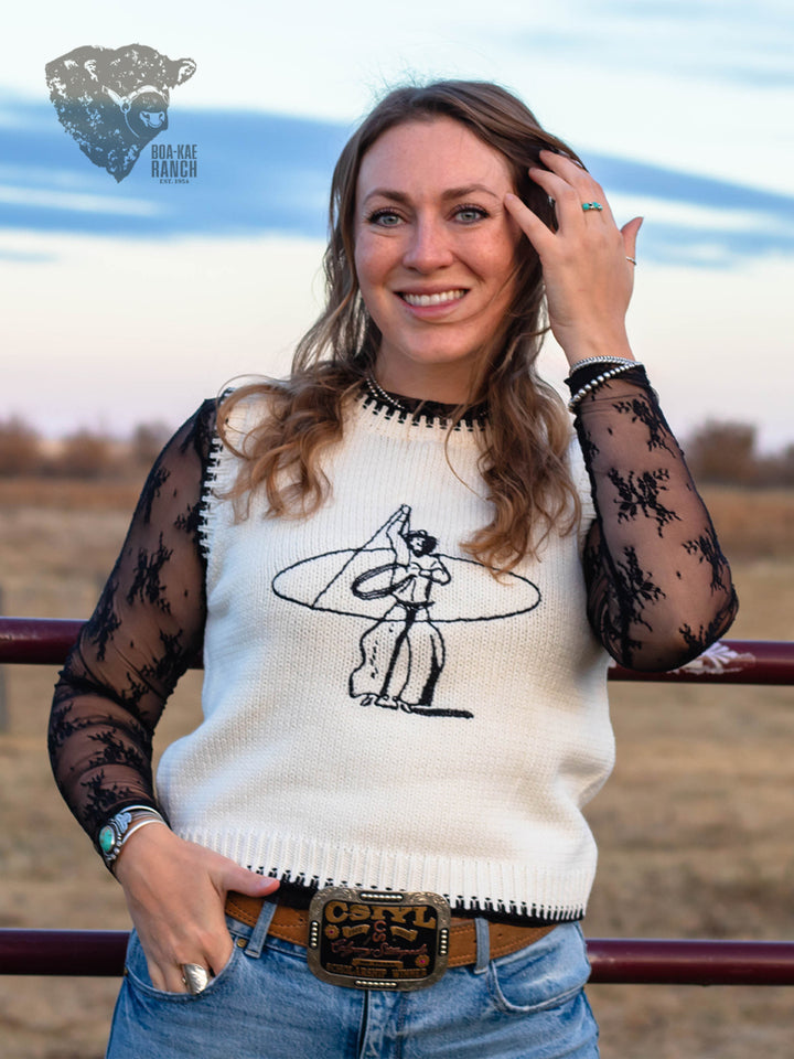 Trick Roping Cowboy Vest