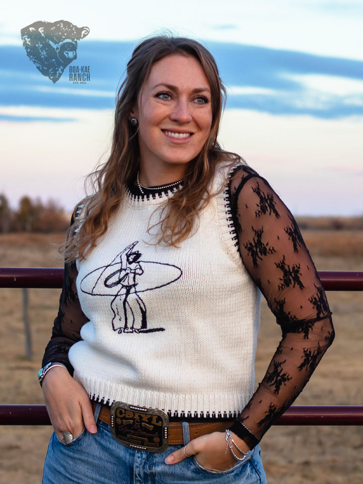 Trick Roping Cowboy Vest