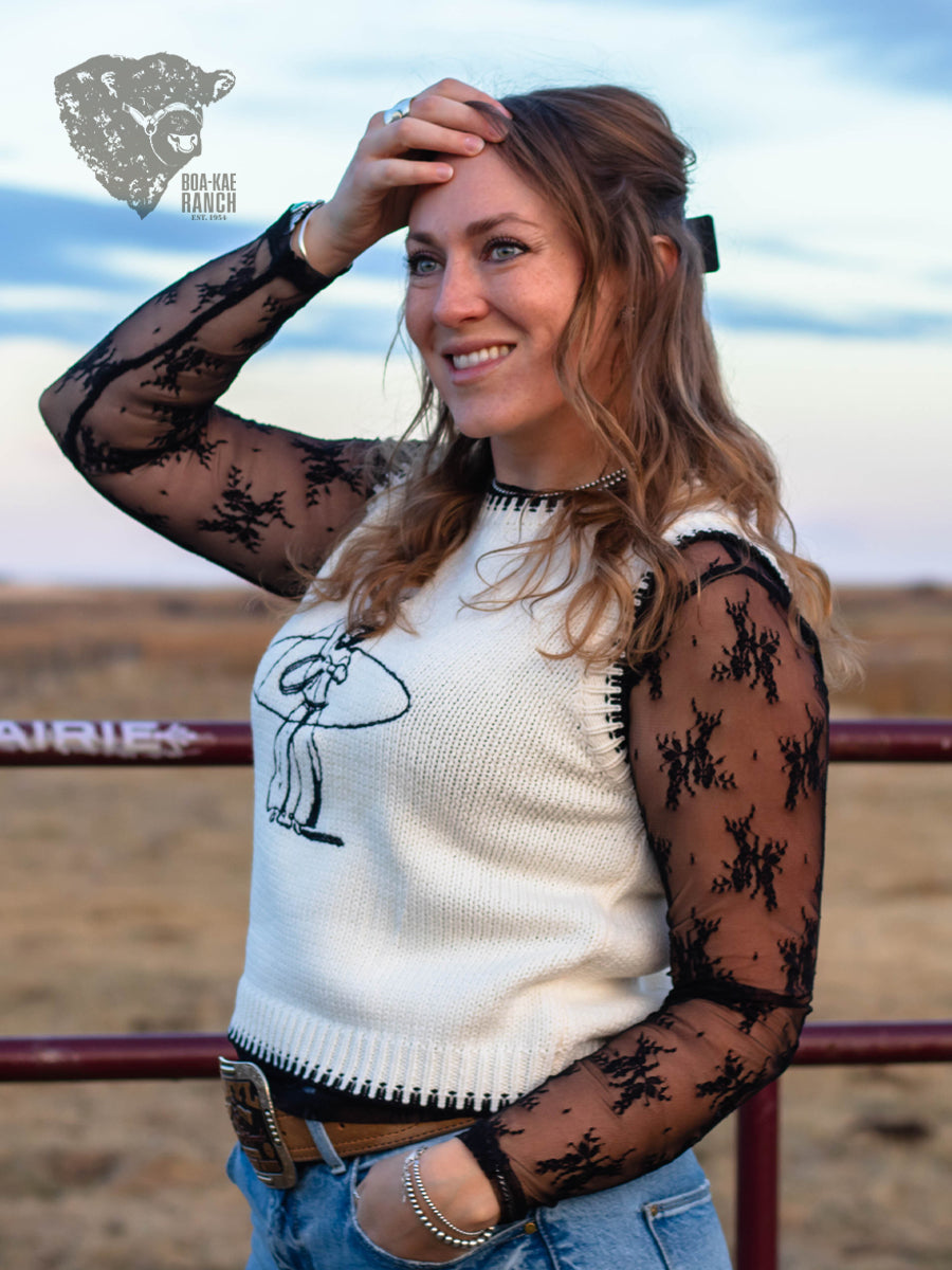 Trick Roping Cowboy Vest