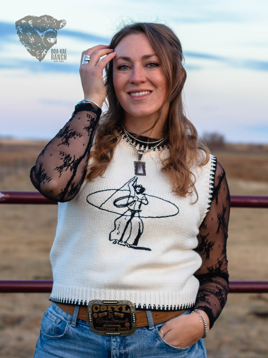 Trick Roping Cowboy Vest