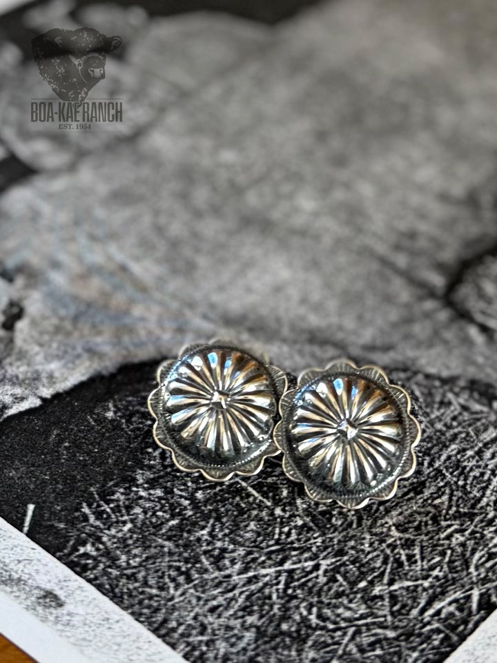 Concho Stud Earrings