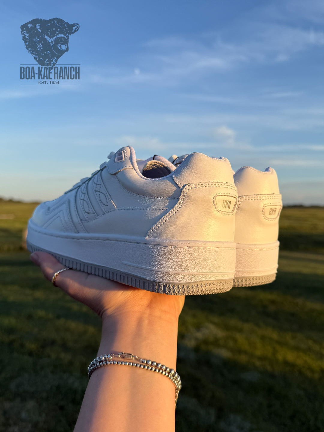 Boot Stitch Runners - White