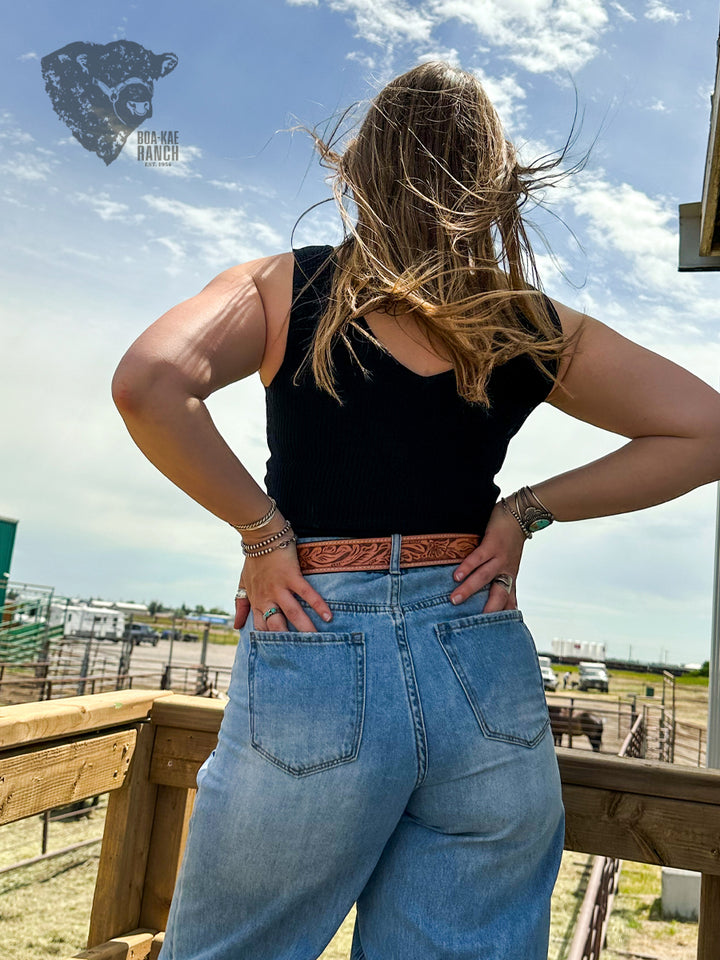 High Rise Ultra Wide Leg Jean