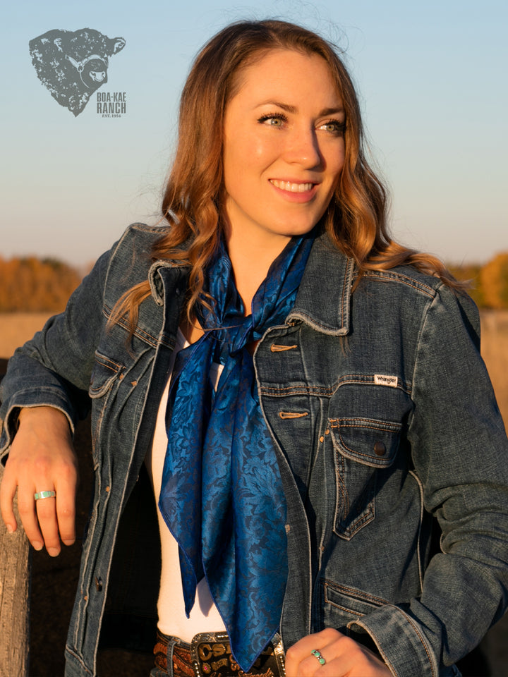 Wild Rag - Royal Blue Jacquard